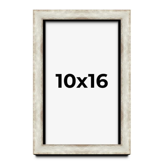 10x16 Shadow Box Frame Silver | 1.625 Inches Deep Real Wood Contemporary Shadowbox Display Frame |