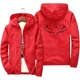 thumbnail image 3 of Chaqueta a prueba de viento con cremallera y estampado de murciélago para hombre y mujer, sudaderas con capucha, ropa de protección solar, abrigo deportivo informal de manga larga con capucha, Top fin, 3 of 5