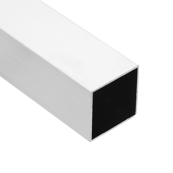 Uxcell Aluminum Square Tubing,0.98"x0.98"x16" Long 0.04" Wall Thick 6063 Aluminum Square Tube Seamless Structural Metal Profile Hardware for Construction DIY Home Decor Furniture