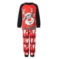 thumbnail image 6 of Elippeo Family Matching Christmas Pajamas Pet Kerchief/Baby Romper/Cartoon Elk Print Long Sleeve Tops + Deer Print Pants Set, 6 of 10