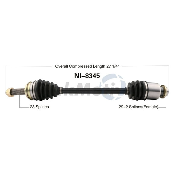 CV Axle Shaft Fits select: 2003-2008 INFINITI FX35