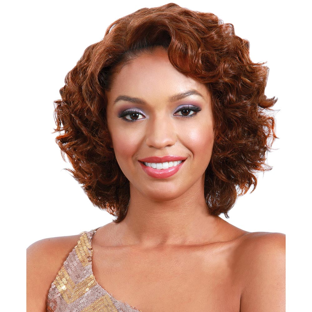 BobbiBoss 100 Human Hair Wig MH1218 RIPPLE (Color FS1b/350)