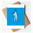 thumbnail image 1 of Blue Fashion Beautiful Woman Greeting Cards You are Invited Invitations, 1 of 4