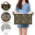thumbnail image 5 of Yayeee Foldable Storage Basket for Shelves Set of 2 Waterproof Cloth Bins with Handles, Brown Floral Rabbits Pattern, 5 of 7