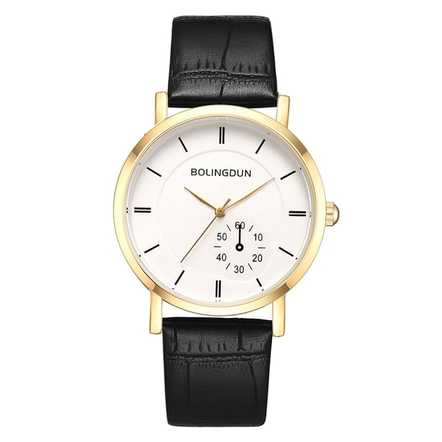 Reloj de Pulsera Reloj de Moda Reloj de Cuarzo Reloj de Ocio (Marco Dorado Grande)