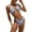 A, variant on KYAIGUO Floral Split Bikini Swimsuit for Women,Women Halter Floral Print 2 Piece Swimsuits,Women Halter Triangle Beach Bathing Suits