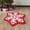 Red, variant on Lilgiuy Christmas Bath Rugs for Bathroom, Red Snowflake Shape Bathroom Rug, Soft and Absorbent Bath Mats, Non-Slip Rug for Shower Bath and Bedroom,Christmas Decoration Gifts(15.75 Inches)