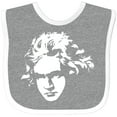 thumbnail image 3 of Inktastic Beethoven Classical Music Composer Boys or Girls Baby Bib, 3 of 4