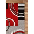 thumbnail image 3 of GLORY RUGS Area Rug Modern Soft Hand Carved Contemporary Floor Carpet with Premium Fluffy Texture for Indoor Living Dining Room and Bedroom Area (4x6, Red), 3 of 6