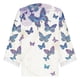 thumbnail image 5 of Mujeres Ocio Elegante Jersey Impreso Encaje Impresión Tres cuartos Manga Cuello en V Tops OAVQHLG3B Store lin121212, 5 of 5