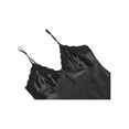 thumbnail image 3 of INSPIRE CHIC Women Satin Lace Trim Sleepwear Nightgown Pajama Slip Dress Black-lace XXL, 3 of 6