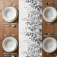 thumbnail image 4 of Table Runner 120 Inches Long for Kitchen Dining, Grey Dresser Scarf Farmhouse, Dining Table Decorations for Wedding/Parties, Eucalyptus Leaves 13 x 120 In, 4 of 8