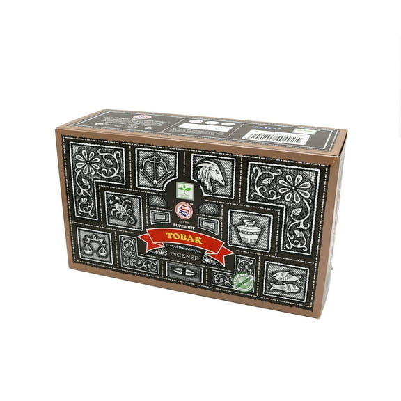 Satya Super Hit Tobak Incense Sticks Case 12 Packs of 15gm