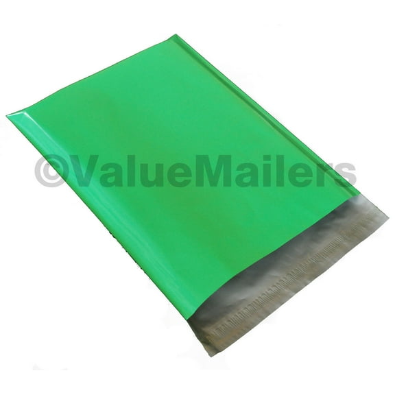 500 9x12 Green Poly Mailers Shipping Envelopes Couture Boutique Quality Bags