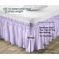 thumbnail image 5 of SGI Bedding 12 Inch Wrap Around Bed Skirt | Microfiber Bed Skirt | Fade Resistant, Wrinkle Free, Anti-static, Decorative, Extra Storage Space, Clutter-Free | Queen, Lilac, 5 of 8