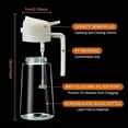 thumbnail image 5 of Oil Dispenser for Kitchen Spray, 2 in 1 Olive Oil Dispenser Bottle for Kitchen, Oil Dispenser for Kitchen Spray and Pour, 16oz/470ml Glass Oil Bottle for Air Fryer, Salad, Frying, BBQ (Black), 5 of 5
