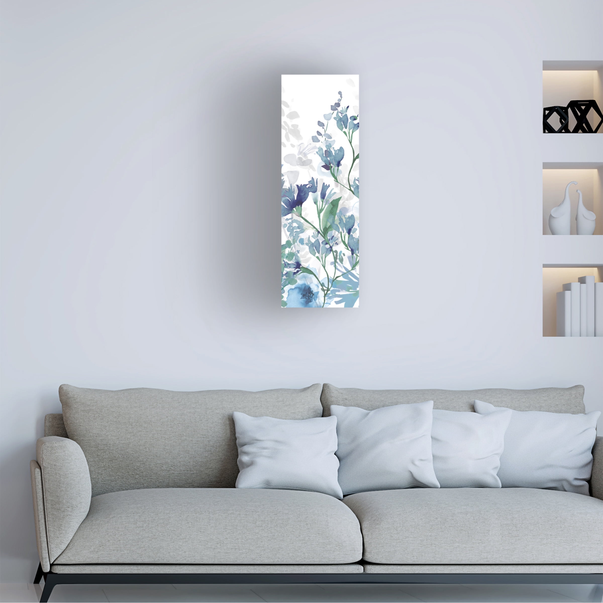 Wild Apple Portfolio 'Colors of the Garden IV Cool Shadows' Canvas Art
