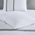 thumbnail image 3 of Ergode 8 Piece Embroidered Comforter Set - King Size, Hotel Style Luxury, White with Exquisite Embroidery, Hypoallergenic, Machine Washable, 3 of 5