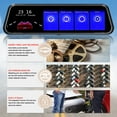 thumbnail image 4 of Amdohai 1080P Rear View Dash Cam 9.66 Inch Touchscreen Car DVR Video Recorder Front & Rear, 4 of 8