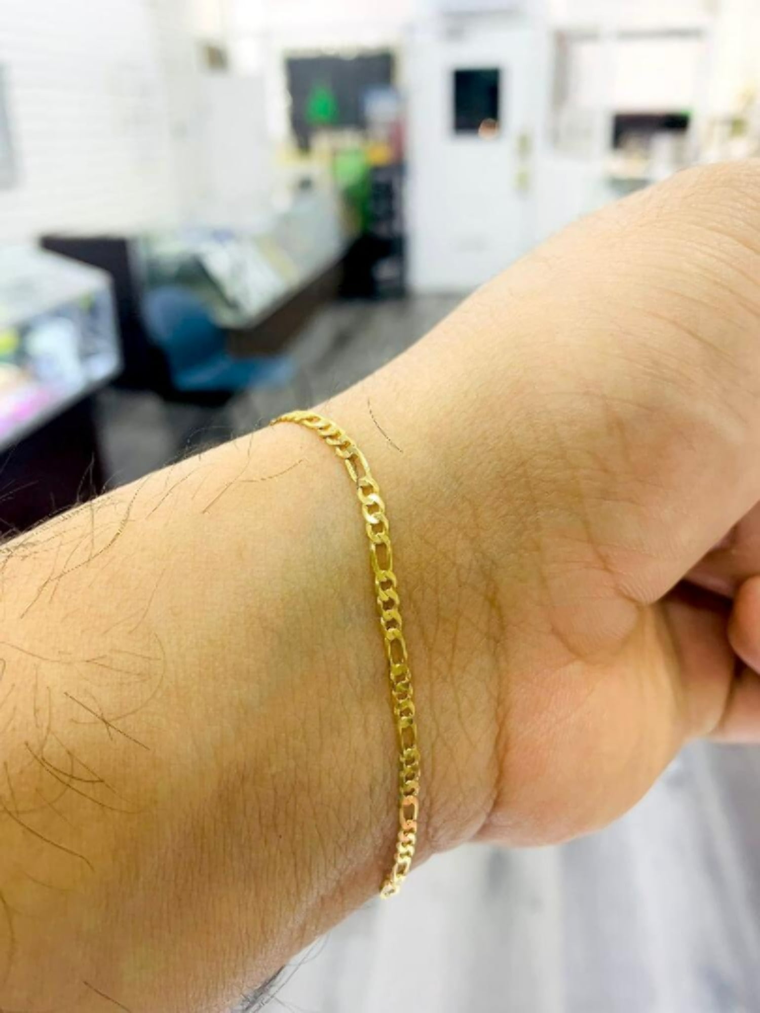 Baby Bracelet Girls Boys Jewelry Newborn Figaro 14K Gold Filled Pulsera 4"