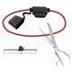 thumbnail image 3 of 5 Set Inline Standard Blade Fuse Holder Splash Proof DC 12V 30A 14AWG Fuses Holders With Cable, 3 of 5