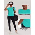 thumbnail image 4 of Pinspark Short Sleeve Workout Shirts for Women Breathable Yoga Tops Quick Drying Sports T Shirts Running Casual, 4 of 6