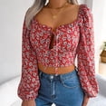thumbnail image 2 of Pompotops Chemise Décontractée à Manches Longues avec Imprimé et Col à Revers pour Femmes en Liquidation, 2 of 8
