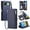 Darkblue, variant on ELEHOLD for Google Pixel 6 Pro Case,  Full Body Protection Crossbody Flip Zipper Credit Card Slot Wallet Case Kickstand Shockproof Leather Case with Shoulder Strap and Wrist Strap, Black