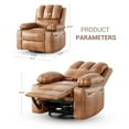 thumbnail image 3 of Electric Recliner + Rocking + Massage: #Cf8011 Pu Leather + Seat Width: 56Cm Cf8011 Electric Recliner + Rocking + Massage Seat Width: 56Cm, 3 of 9