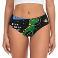 thumbnail image 1 of Fotbe Space Dino Cartoon Black Calzones Estampados para Mujer – Ropa Interior de Algodón, Cómoda, Suave y Elástica-X-Large, 1 of 6