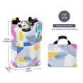 thumbnail image 2 of Yayeee Freestanding Laundry Hamper with Handle Collapsible Large Storage Basket for Clothes, Retro Simple Shapes, 2 of 7