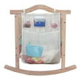 thumbnail image 3 of Boreal Craft Crib Storage Hanging Bag Multifunctional Baby Clothing Bag Storage Bag Mesh Breathable Organization Bag Organizing Swimsuit Storage Organizer Collapsible Storage Containers Side Bed, 3 of 7