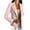 Pink, variant on Sriper Women's Long Sleeve Breasted Blazer Solid Color Turn Down Collar Coat, Office Casual, Fall Work Outfits, Lightweight Business Jacket Bleiser Para Damas Modernos Yellow S