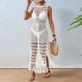 thumbnail image 4 of Vestido con Borlas para Mujer, de Crochet, para Playa y Piscina, para Verano XL, 4 of 10