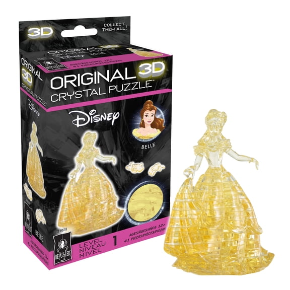 Disney Belle Original 3D Crystal Puzzle from BePuzzled, Ages 12 and Up