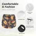 thumbnail image 4 of Balery Turtles and Sea Plants Pantalones cortos deportivos para mujer con forro y dos bolsillos, elásticos, para entrenamiento, gimnasio, yoga-Large, 4 of 7