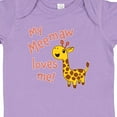 thumbnail image 4 of Inktastic My Meemaw Loves Me Cute Giraffe Boys or Girls Baby Bodysuit, 4 of 5