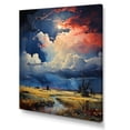 thumbnail image 2 of Designart "Windswept Drama Colorful Storm" Landscape & Nature Canvas Wall Art, 2 of 5