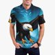 thumbnail image 1 of Balery Night Sky Forest Bald Eagle Camisa Polo de Hombre con Estampado, de Manga Corta y Tejido Medio, Camisa Tipo Golf Polo-Large, 1 of 6