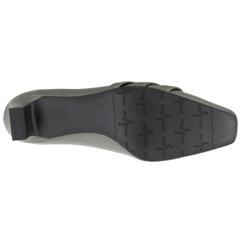 Easy Street Entice Décolleté Donna Bianco Laccato – Tacco A Blocco 5 Cm, Punta Stretta, Suola Easy Flex Per Comfort