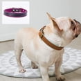 thumbnail image 4 of Collar para perro de cuero suave y cómodo, acolchado, ajustable, duradero, con anilla de aleación antioxidante., 4 of 5
