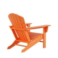 thumbnail image 6 of WestinTrends Dylan Patio Lounge Chairs, 3 Pieces Seashell Adirondack Chair with Ottoman and Side Table, All Weather Poly Lumber Outdoor Patio Chairs Furniture Set, Orange, 6 of 13