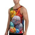 thumbnail image 2 of Gaeub Easter Eggs Men's Athletic Tank Top, Workout Sleeveless Shirts, Running Tank Tops for Gym, Running, Training - Large, 2 of 9
