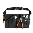 thumbnail image 1 of Canvas Tool Belt with Multiple Pockets Adjustable Waist Strap for Electrician Tool Storage Accessory Handyman Carpenter, 1 of 8
