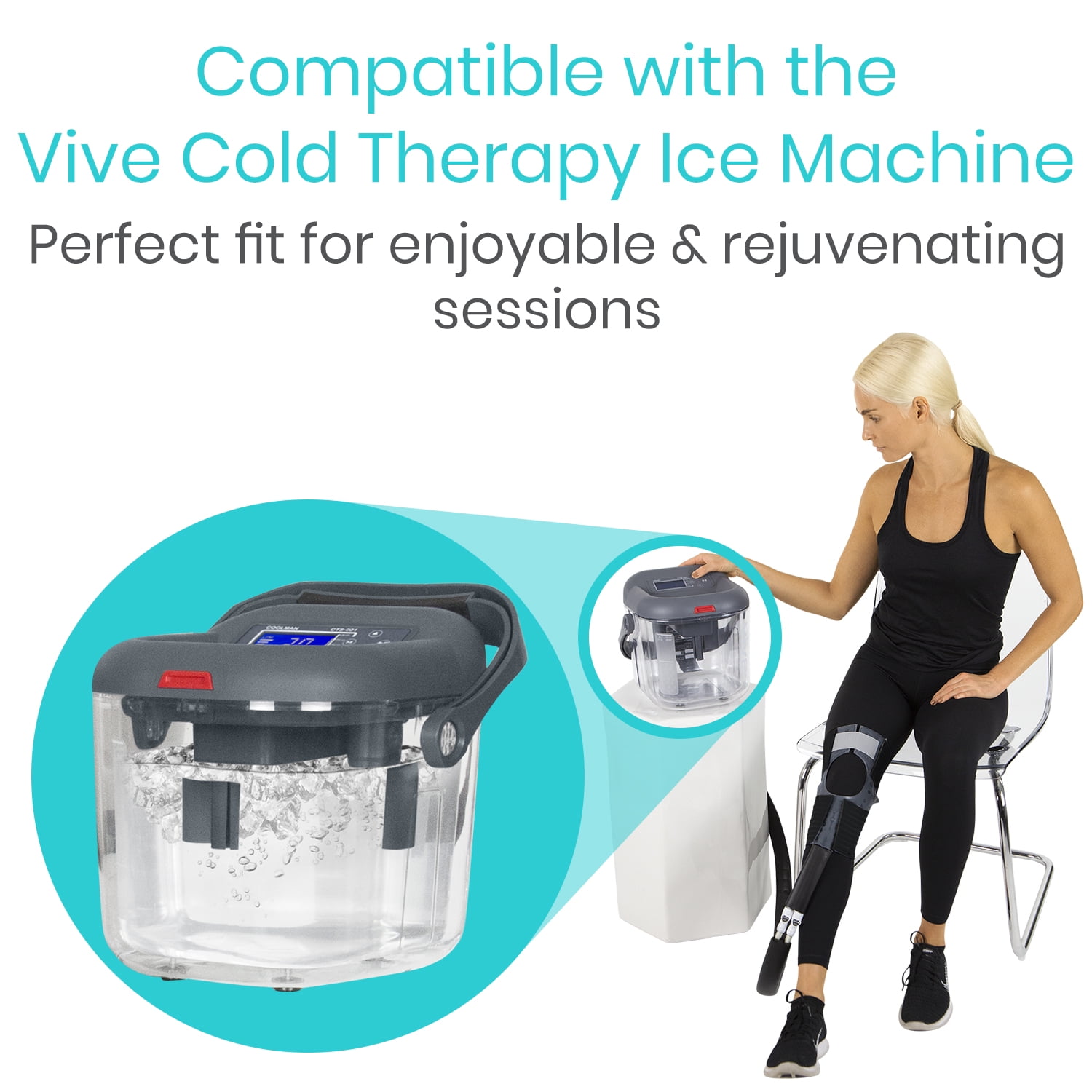 Vive Cold Therapy Machine Replacement Pad for Ankle - Flexible & Ergonomic
