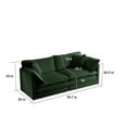 thumbnail image 6 of 3 Piece Oversized Sofa Set, Upholstered Sectional Sofa Couch Set, Including 3 Seater Sofa+2 Piece 2 Seater Sofa for Living Room, Apartment, 6 of 9