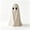 Paper Mache Ghost Decoration, variant on Jienlioq Halloween Paper Mache Ghost Tabletop Decoration, 3.94" Paper Mache Ghost Tabletop Decoration, Brown, Halloween Indoor Decor