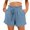 Navy, variant on Xihbxyly Running Shorts for Women Summer Solid Color High Waist Workout Shorts Leisure Loose Fit Comfortable Beach Shorts