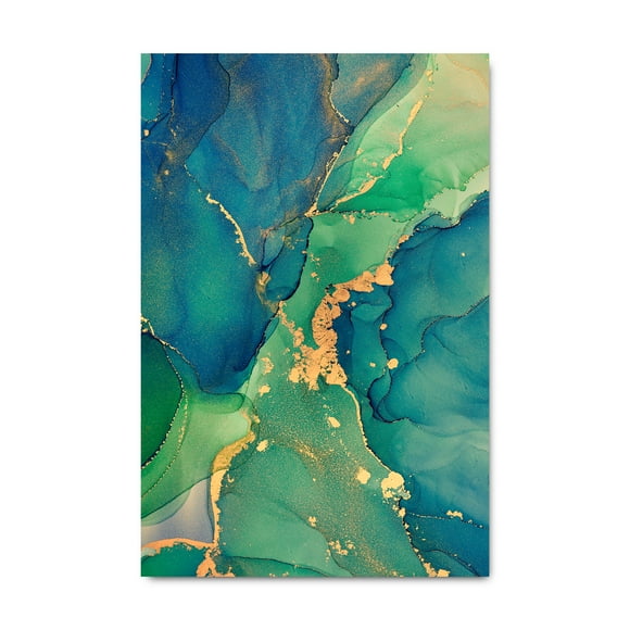 Cuadro Decorativo Moderno Maxigráfica Shop Textura Verde Aqua Mármol Impreso en Tela