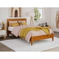 thumbnail image 2 of Solid Wood Low Profile Twin Bed - Modern Platform Bed Frame, Light Toffee Finish, SturdyStylish, 2 of 10